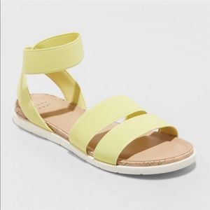 A New Day Sunny Yellow Ankle Strap Sandals